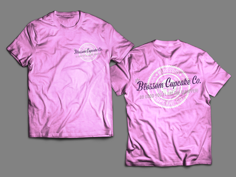 Blossom Cupcke Co. T-Shirt Design