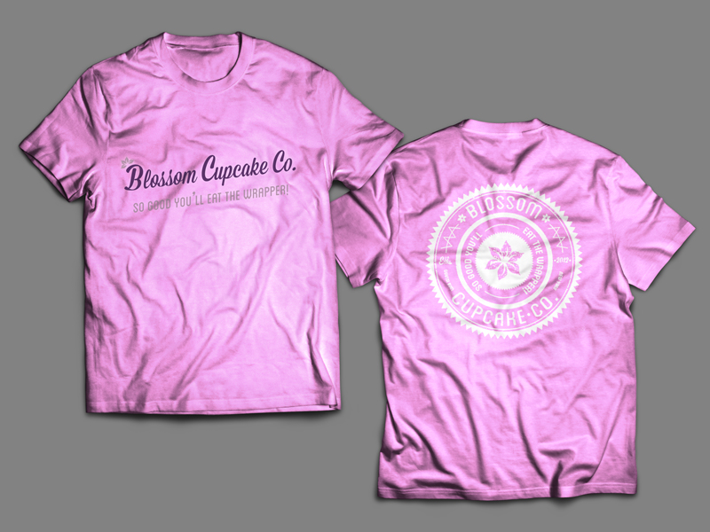 Blossom Cupcke Co. T-Shirt Design2