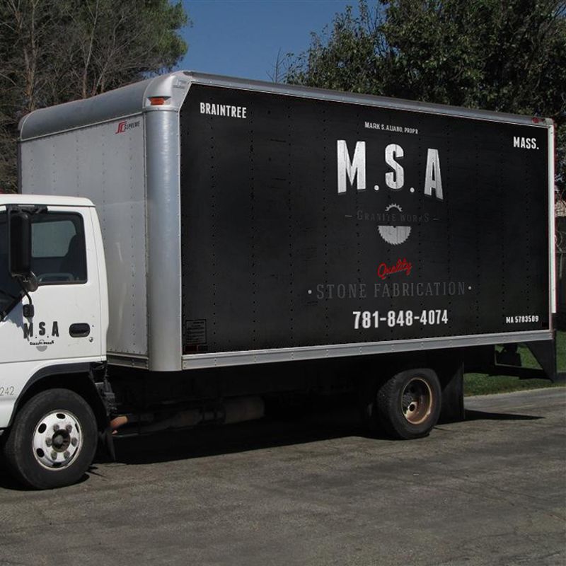 MSA Granite Works Vehicle Graphics