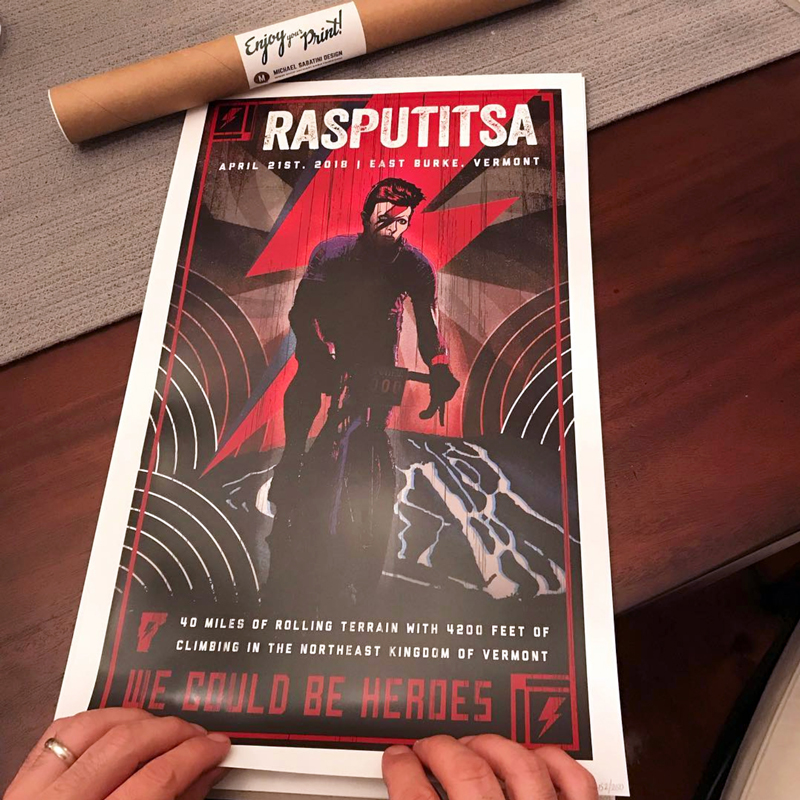 Rasputitsa Gravel Race 2018 Poster - Glamour