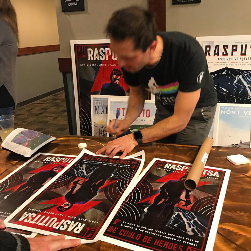Rasputitsa Gravel Race 2018 Poster - Autograph